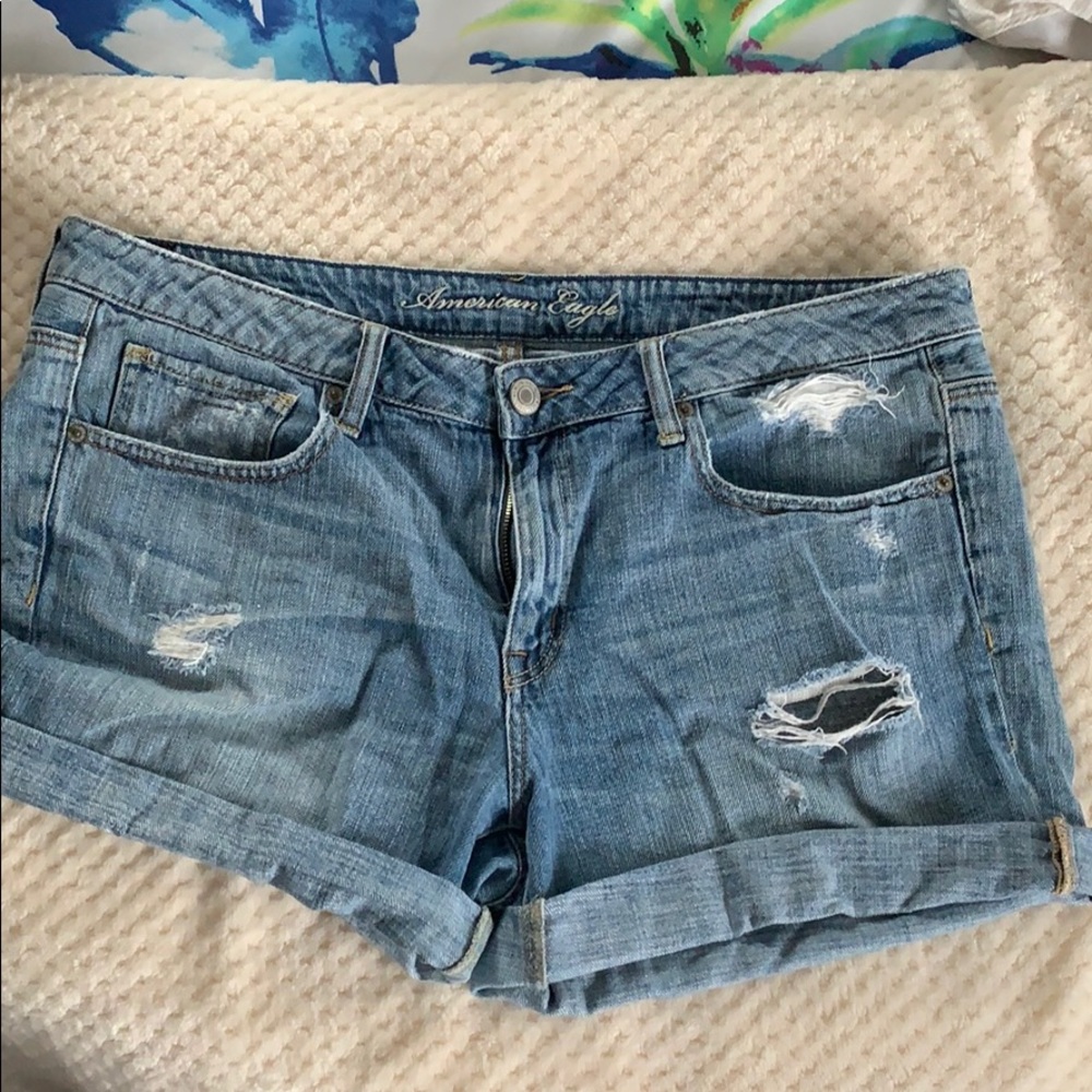 Denim shorts